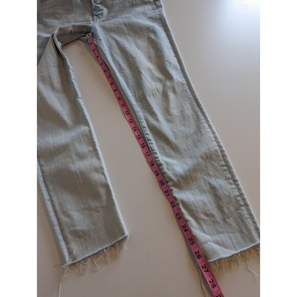 Veronica Beard Jeans Denim Debbie Ankle Skinny High Rise Light Wash Blue Size 31 - Picture 16 of 16
